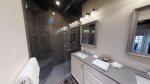 En-suite bathroom with double vanities